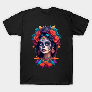 Floral catrina girl T-Shirt